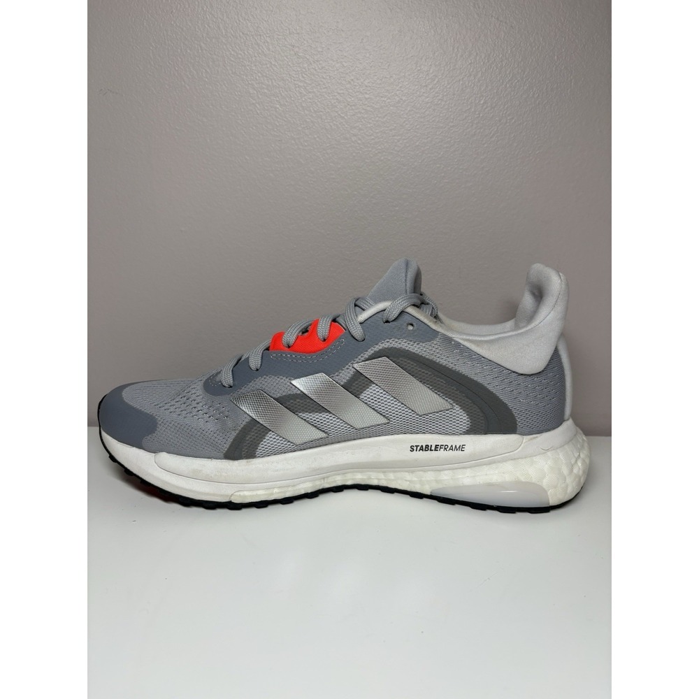 Adidas Women's Solar Glide 4 ST Running Shoes Sneakers Halo Silver Gray - Size 6 - Picture 3 of 10